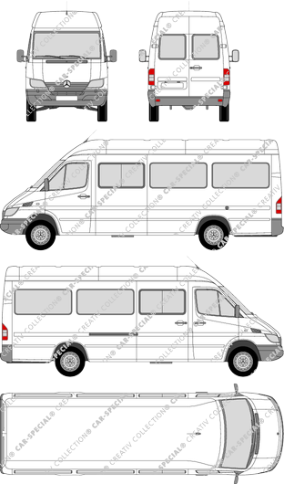 Mercedes-Benz Sprinter minibus, 2002–2006 (Merc_236)
