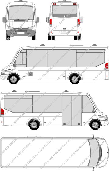 Mercedes-Benz Sprinter minibus, 2002–2006 (Merc_237)