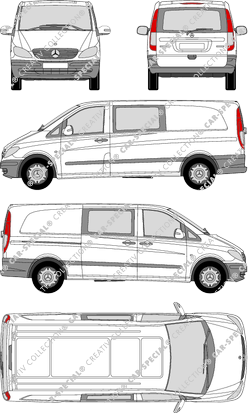 Mercedes-Benz Vito Mixto van/transporter, 2003–2010 (Merc_292)