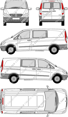 Mercedes-Benz Vito Mixto van/transporter, 2003–2010 (Merc_314)