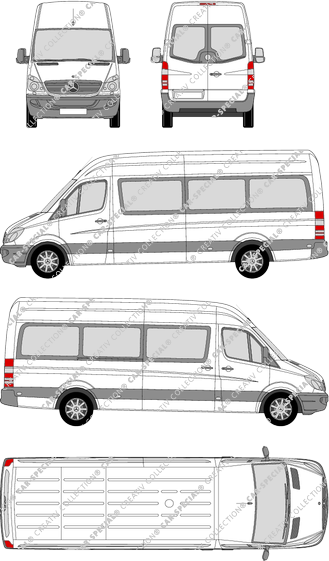 Mercedes-Benz Sprinter Transfer 34 minibus, from 2007 (Merc_392)