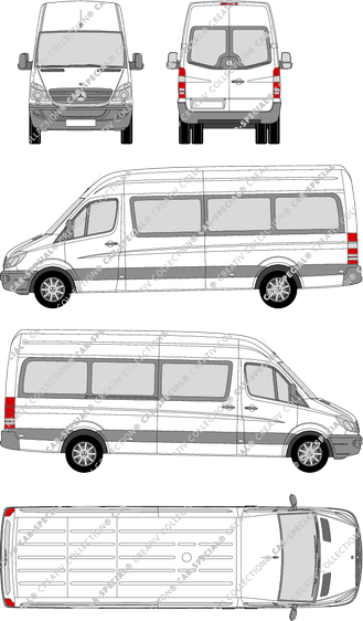 Mercedes-Benz Sprinter Transfer 35 minibus, from 2007 (Merc_393)