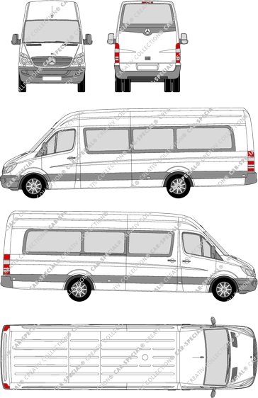 Mercedes-Benz Sprinter Transfer 55 minibus, from 2007 (Merc_397)