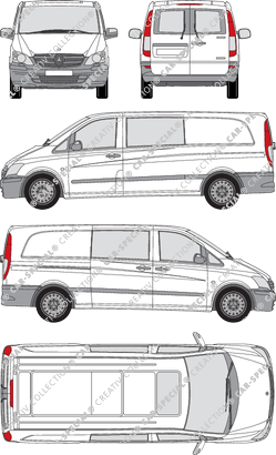 Mercedes-Benz Vito Mixto van/transporter, 2010–2014 (Merc_476)