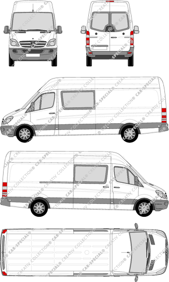 Mercedes-Benz Sprinter van/transporter, 2009–2013 (Merc_577)