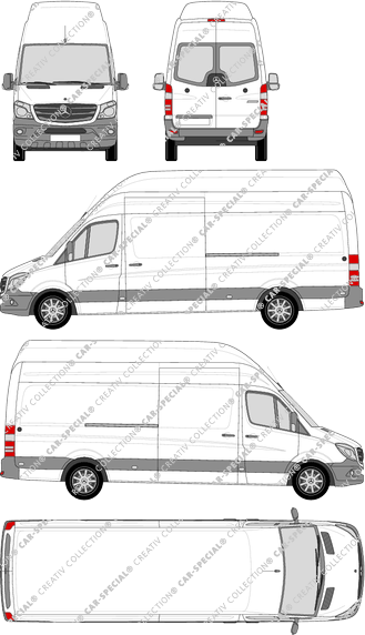 Mercedes-Benz Sprinter furgone, 2013–2018 (Merc_631)