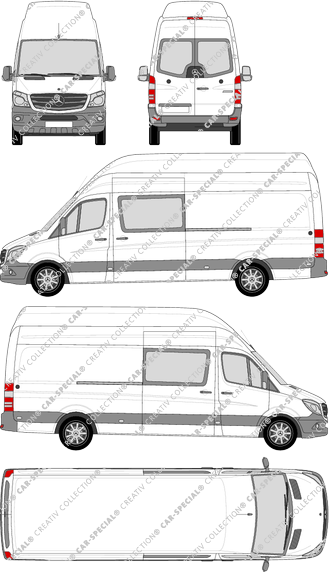 Mercedes-Benz Sprinter furgone, 2013–2018 (Merc_633)
