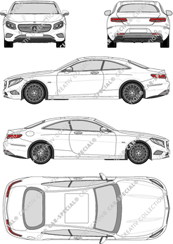 Mercedes-Benz S-Klasse Coupé, 2014–2020 (Merc_694)