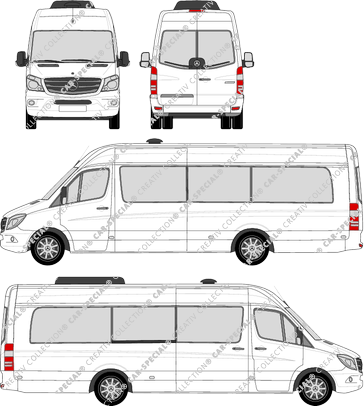 Mercedes-Benz Sprinter Travel 55 Kleinbus, 2014–2018 (Merc_758)