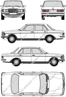 Mercedes-Benz W123 Limousine, 1976–1986 (Merc_793)