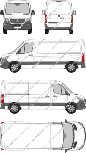 Mercedes-Benz Sprinter van/transporter, current (since 2018) (Merc_825)