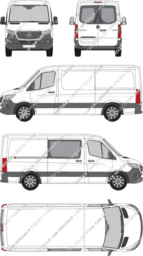 Mercedes-Benz Sprinter van/transporter, current (since 2018) (Merc_896)