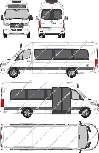 Mercedes-Benz Sprinter City 45 minibus, current (since 2018) (Merc_963)