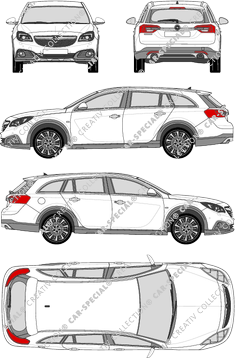 Opel Insignia Country Tourer station wagon, 2014–2018 (Opel_363)