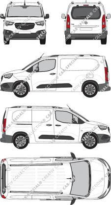 Opel Combo Cargo, Cargo, XL, Kastenwagen, Heck verglast, Rear Flap, 1 Sliding Door (2018)