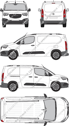 Opel Combo Cargo, Cargo, XL, Kastenwagen, Rear Flap, 1 Sliding Door (2018)