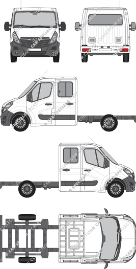 Opel Movano Châssis pour superstructures, 2019–2021 (Opel_617)