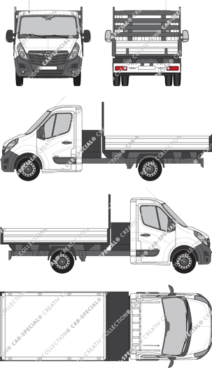 Opel Movano tipper lorry, 2019–2021 (Opel_626)