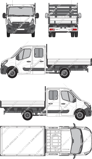 Opel Movano tipper lorry, 2019–2021 (Opel_627)