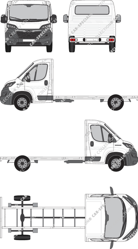 Opel Movano Chassis for superstructures, 2021–2024 (Opel_714)