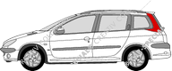 Peugeot 206 SW Kombi, 2002–2003