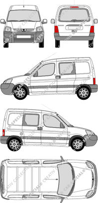 Peugeot Partner van/transporter, 2002–2008 (Peug_127)