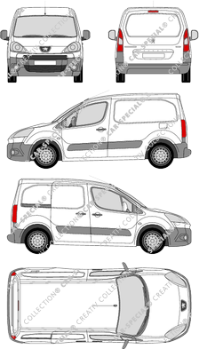 Peugeot Partner fourgon, 2008–2015 (Peug_220)