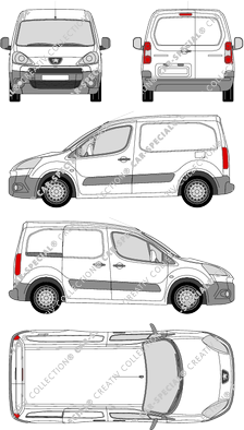 Peugeot Partner fourgon, 2008–2015 (Peug_221)