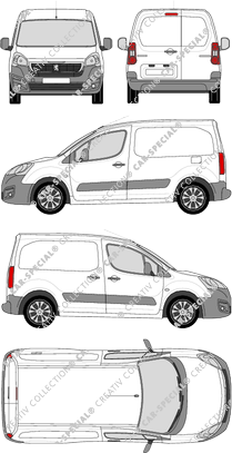 Peugeot Partner furgone, 2015–2018 (Peug_377)