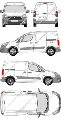 Peugeot Partner furgone, 2015–2018 (Peug_379)