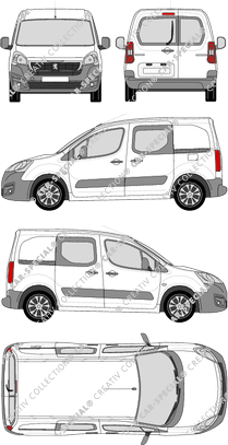 Peugeot Partner van/transporter, 2015–2018 (Peug_383)