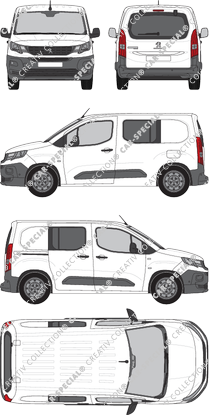 Peugeot Partner van/transporter, 2018–2024 (Peug_480)