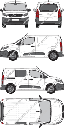 Peugeot Partner van/transporter, 2018–2024 (Peug_484)