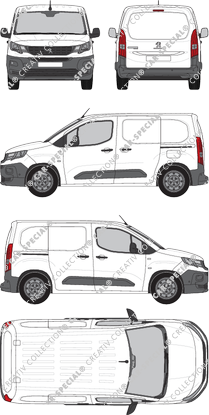 Peugeot Partner van/transporter, 2018–2024 (Peug_493)