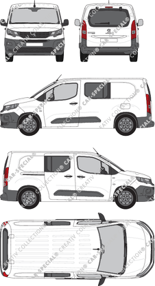 Peugeot Partner van/transporter, 2018–2024 (Peug_496)