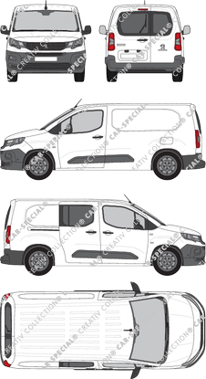 Peugeot Partner van/transporter, 2018–2024 (Peug_502)