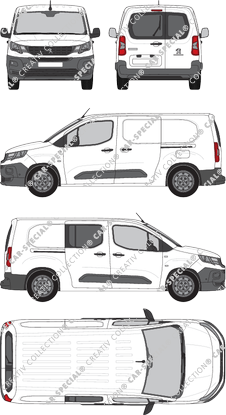Peugeot Partner van/transporter, 2018–2024 (Peug_503)