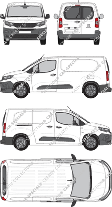 Peugeot Partner van/transporter, 2018–2024 (Peug_506)