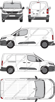Peugeot Partner fourgon, 2018–2024 (Peug_510)