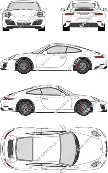 Porsche 911 Coupé, 2015–2018 (Pors_056)