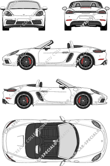 Porsche 718 cabriolet, attuale (a partire da 2016) (Pors_059)