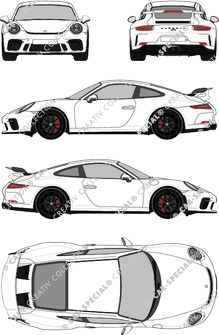 Porsche 911 Coupé, 2017–2021 (Pors_064)