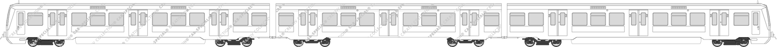 Schienenpersonenverkehr S-Bahn, ET 474, Duewag/Siemens (Rail_034)