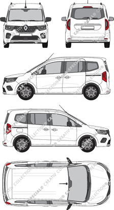 Renault Kangoo E-Tech, furgone, L1, Rear Flap, 2 Sliding Doors (2022)