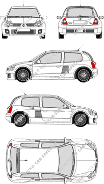 Renault Clio V6, V6, Kombilimousine, 3 Doors (2003)