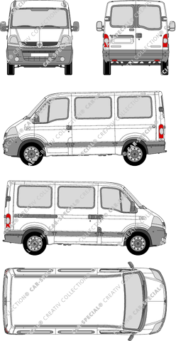 Renault Master Minibus, Minibus, camionnette, L1H1 (2004)