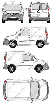 Renault Kangoo Rapid, Rapid Compact, furgone, vitre arrière, Rear Wing Doors (2013)