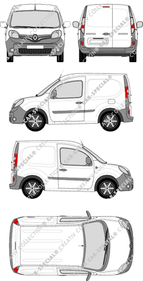 Renault Kangoo Rapid, Rapid Compact, furgone, Rear Wing Doors (2013)