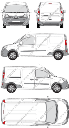 Renault Kangoo Rapid Z.E., Rapid Maxi, furgone, Rear Flap, 1 Sliding Door (2013)