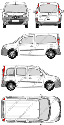 Renault Kangoo Z.E., furgone, Rear Flap, 1 Sliding Door (2013)